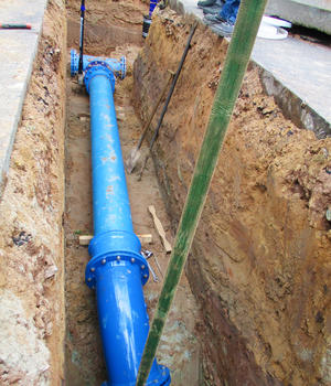 Bild vergrößern: Sanierung der Trinkwasserleitung