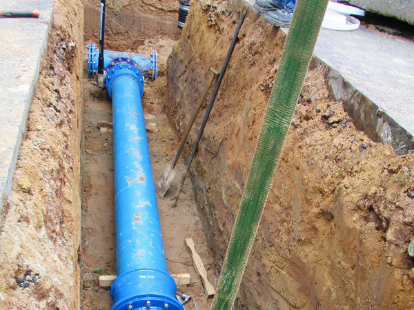 Sanierung der Trinkwasserleitung