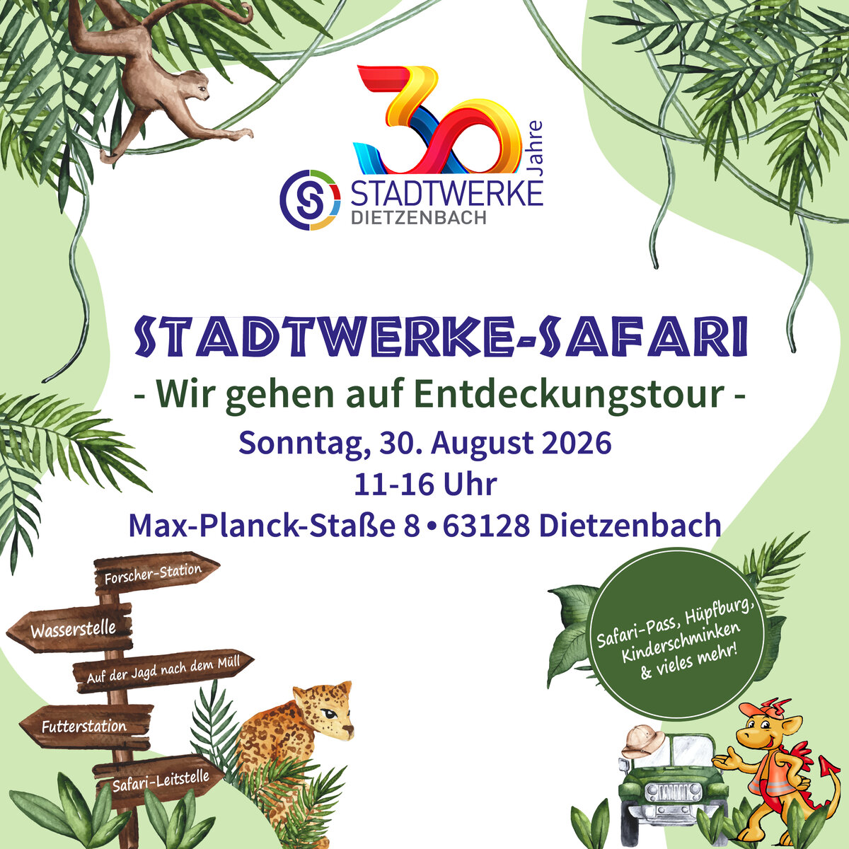 Stadtwerke-Safari: Familienfest zum 30. Jubil&auml;um