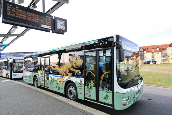 Stadtbus mit EDIE-Werbung 